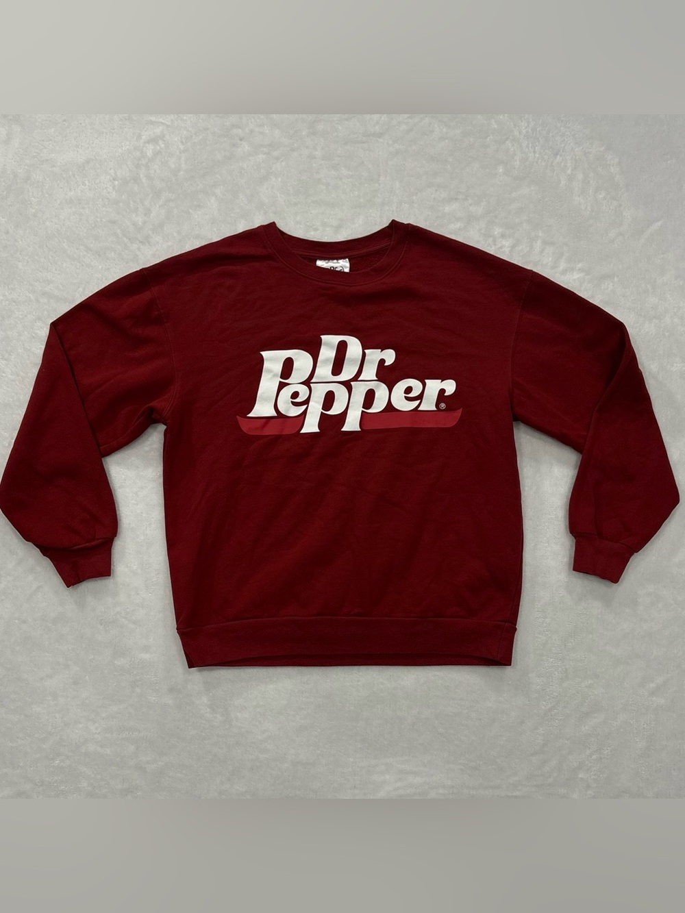 Dr Pepper Burgundy Crew Neck Sweatshirt Men’s Size S